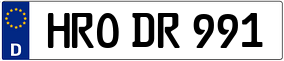 Trailer License Plate